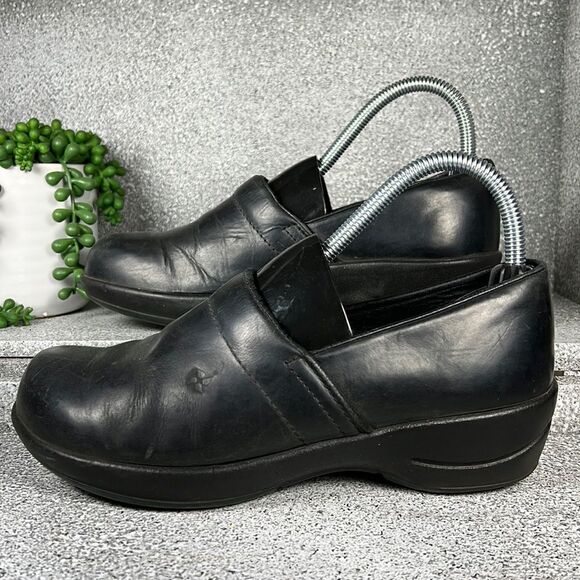 Sanita Professional Danish Clogs Shoes Black Leather - Picture 1 of 8